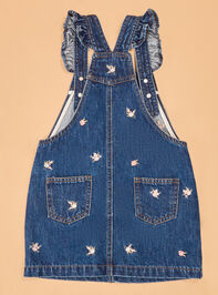 Phoebe Embroidered Overall Toddler Dress Detail 5 - AS Kids