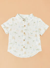 Vacay Beach Icon Button Up Detail 2 - AS Kids