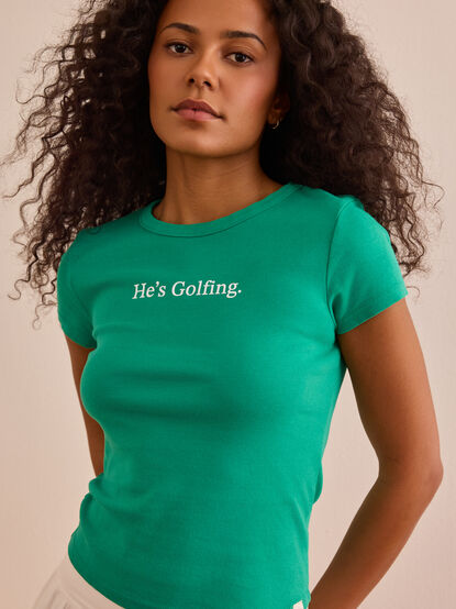 He's Golfing Baby Tee - ALTAR'D STATE KIDS