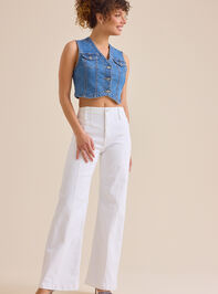 Odelia Denim Vest Detail 2 - ALTAR'D STATE KIDS