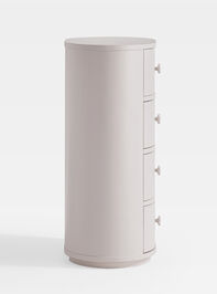 Ruth Narrow Wood Nightstand Detail 4 - AS Kids