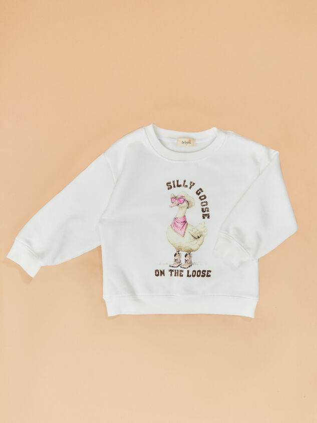 Silly Goose on the Loose Crewneck Detail 2 - ALTAR'D STATE KIDS