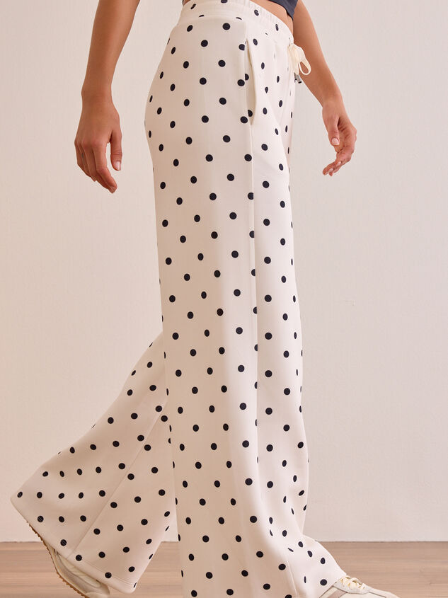 Supersoft Wide Leg Polka Dot Pant Detail 3 - AS Kids