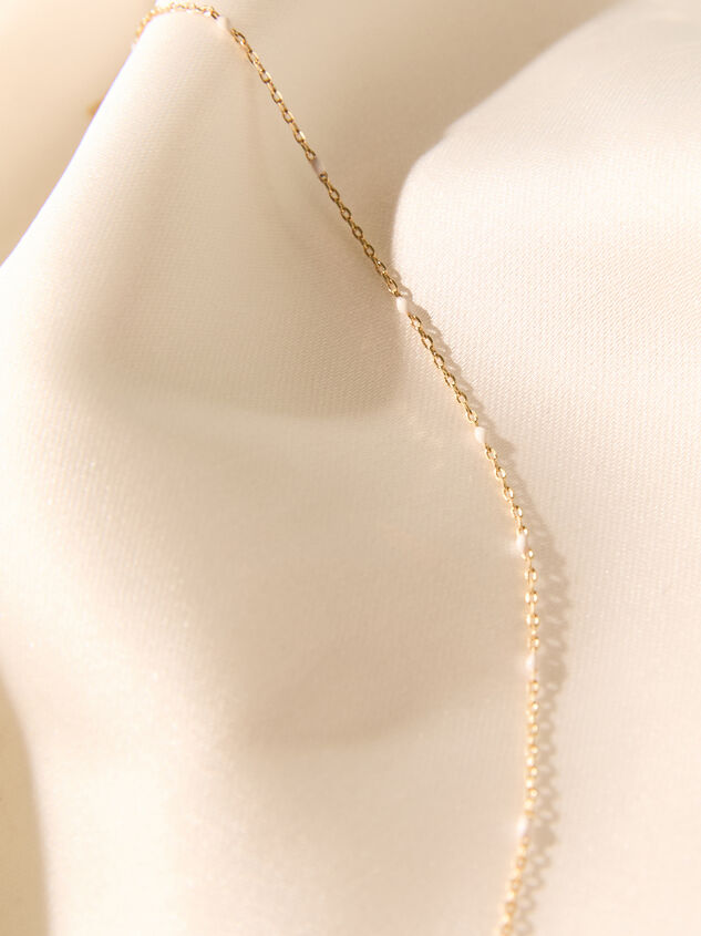 Kenzie Ivory Dot Necklace Detail 2 - AS Kids