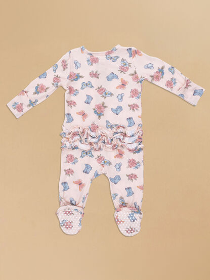 Country Boots Ruffle Footie - ALTAR'D STATE KIDS