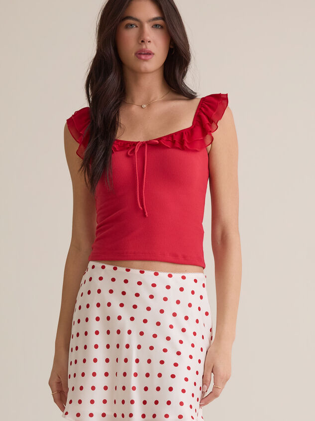 Maeve Polka Dot Satin Mini Skirt - ALTAR'D STATE KIDS