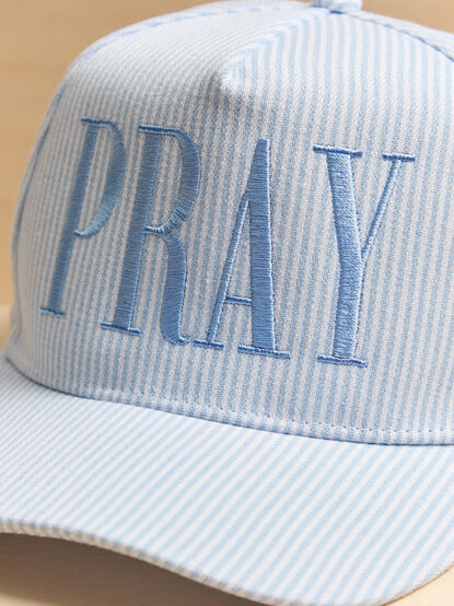 Striped Pray Trucker Hat - AS Kids