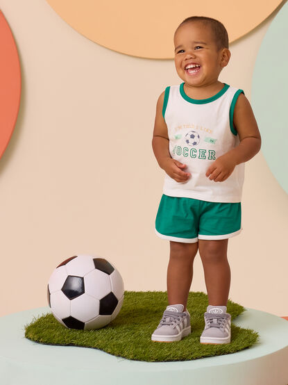 I'm Told I Like Soccer Top and Shorts Set - AS Kids