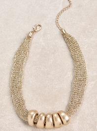 Harlow Mesh Statement Necklace Detail 2 - AS Kids