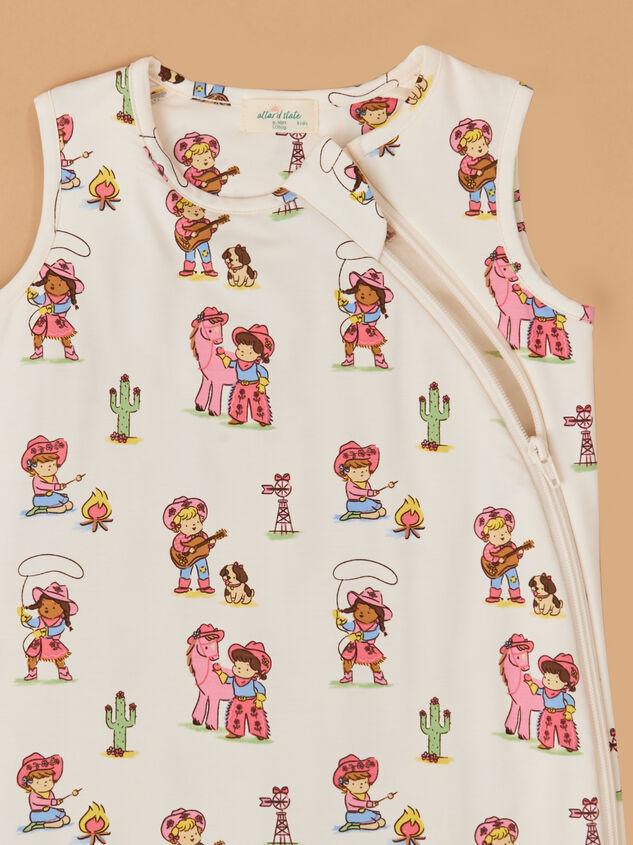 Vintage Cowgirl Sleep Bag Detail 2 - ALTAR'D STATE KIDS