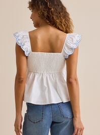 Eden Embroidered Babydoll Top Detail 4 - ALTAR'D STATE KIDS