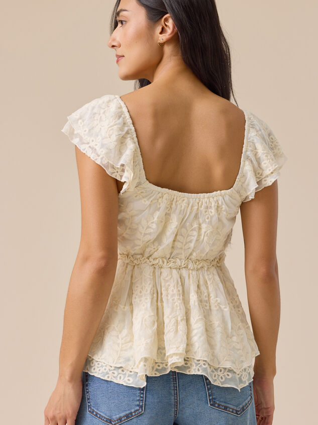Madeline Embroidered Babydoll Top Detail 5 - ALTAR'D STATE KIDS