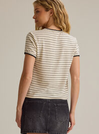 Aleah Striped Whipstitch Tee Detail 4 - AS Kids