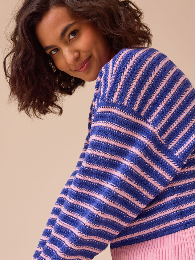 Poppy Bright Boxy Sweater Detail 7 - ALTAR'D STATE KIDS