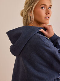 Polka Dot Patch Hoodie Detail 4 - AS Kids