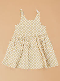 Palm Check Toddler Dress - ALTAR'D STATE KIDS