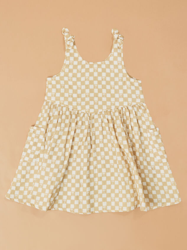 Palm Check Toddler Dress - ALTAR'D STATE KIDS