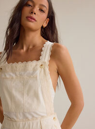Ivy Lace Trim Overalls Detail 4 - AS Kids
