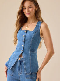 Lyra Denim Vest - ALTAR'D STATE KIDS