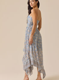 Cleo Strapless Floral Midi Dress Detail 4 - ALTAR'D STATE KIDS