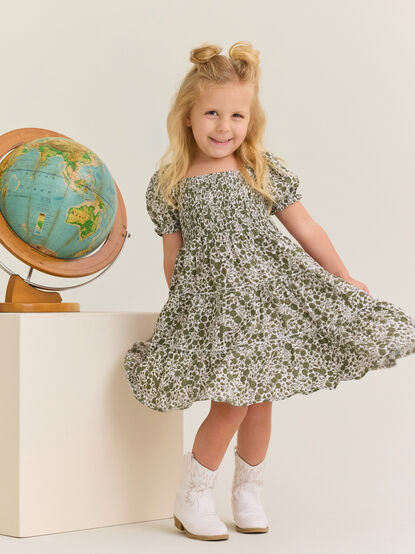 Ashley Floral Toddler Dress - AS Kids