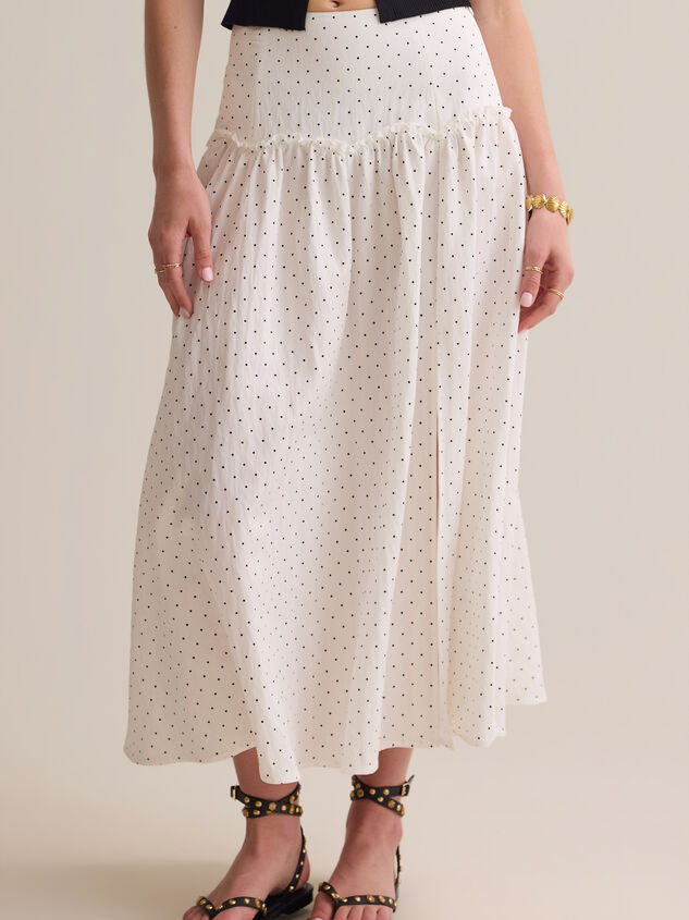 Frances Polka Dot Midi Skirt Detail 3 - AS Kids