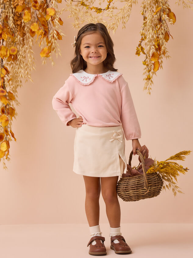 Colette Cross-Stitch Bow Sweater - AS Kids
