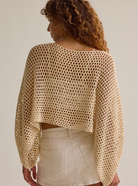 Josephine Crochet Sequin Poncho Detail 5 - AS Kids