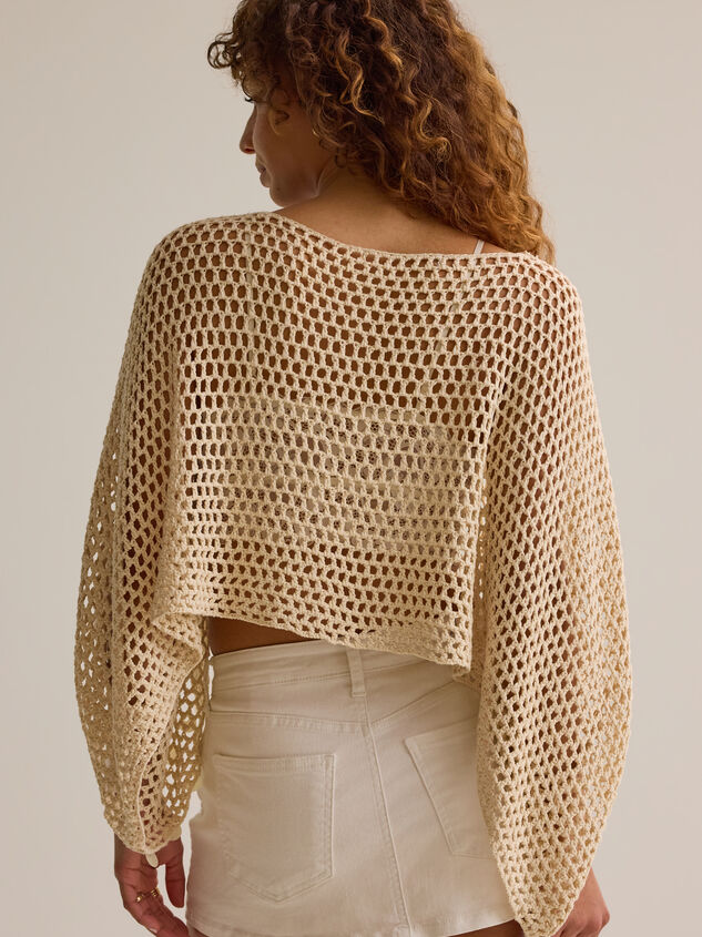 Josephine Crochet Sequin Poncho Detail 5 - AS Kids