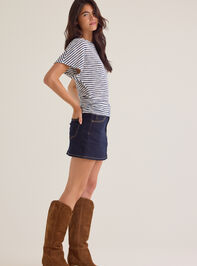 Edith Asymmetrical Stripe Top Detail 4 - AS Kids