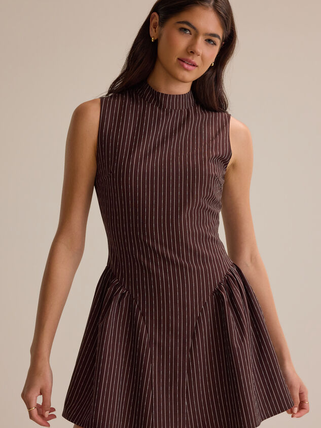 Everly Striped Mini Dress Detail 2 - AS Kids