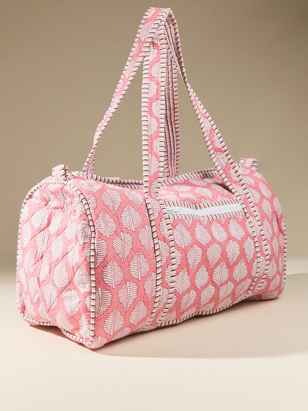 Coral Tropics Duffel Bag Detail 3 - AS Kids