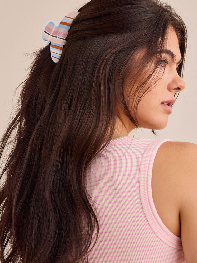 Multi Stripe Claw Clip - AS Kids