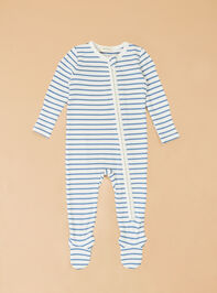 Jake Stripe Long Sleeve Footie - AS Kids