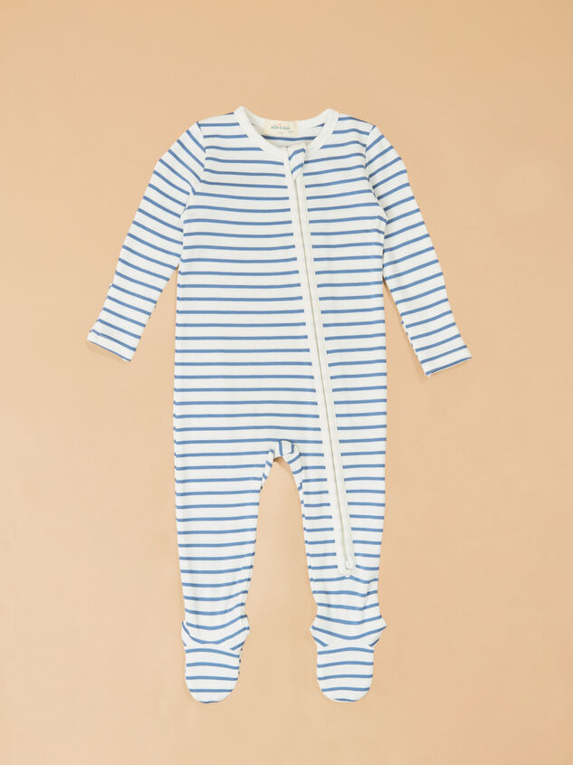 Jake Stripe Long Sleeve Footie - AS Kids