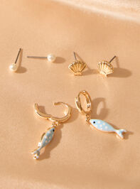 Mermaid&rsquo;s Pick Earring Set Detail 2 - AS Kids