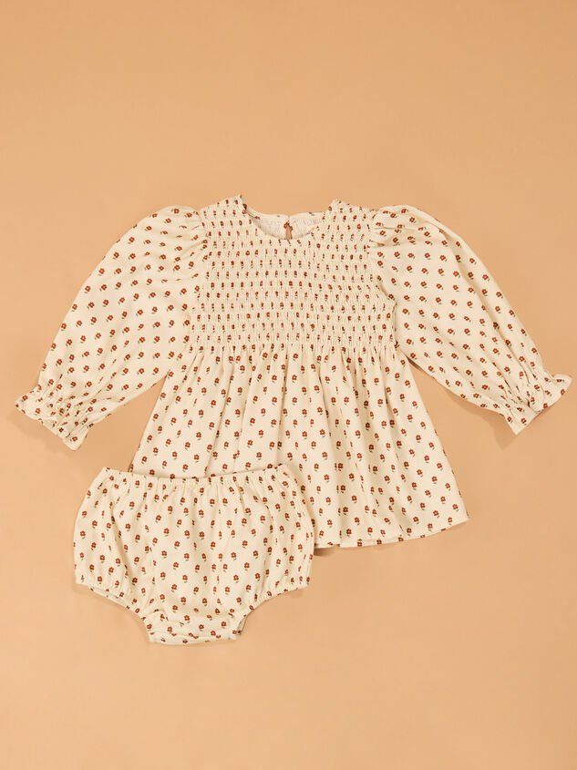 Carrie Long Sleeve Floral Baby Dress - AS Kids
