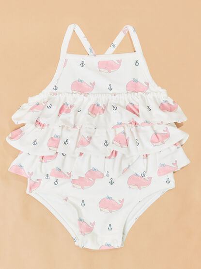 Brooke Bubbly Whale One-Piece Swimsuit - ALTAR'D STATE KIDS