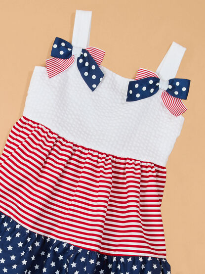 Liberty Stars & Stripes Americana Toddler Dress - AS Kids