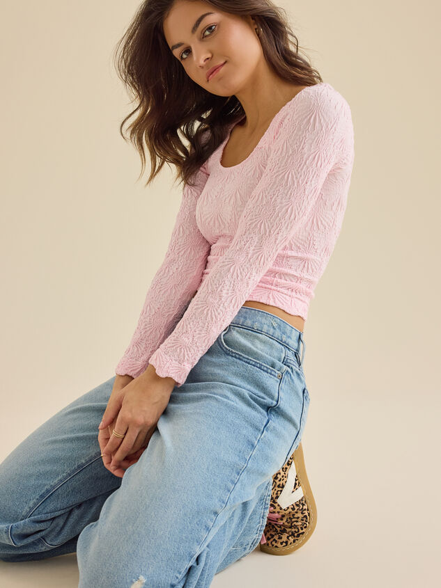 Blaire Seamless Floral Long Sleeve Cami - ALTAR'D STATE KIDS