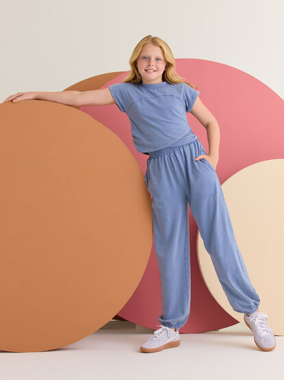 Addison Layered Tee And Jogger Set - AS Kids