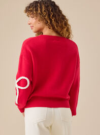 Braided Bow Mama Sweater Detail 6 - AS Kids
