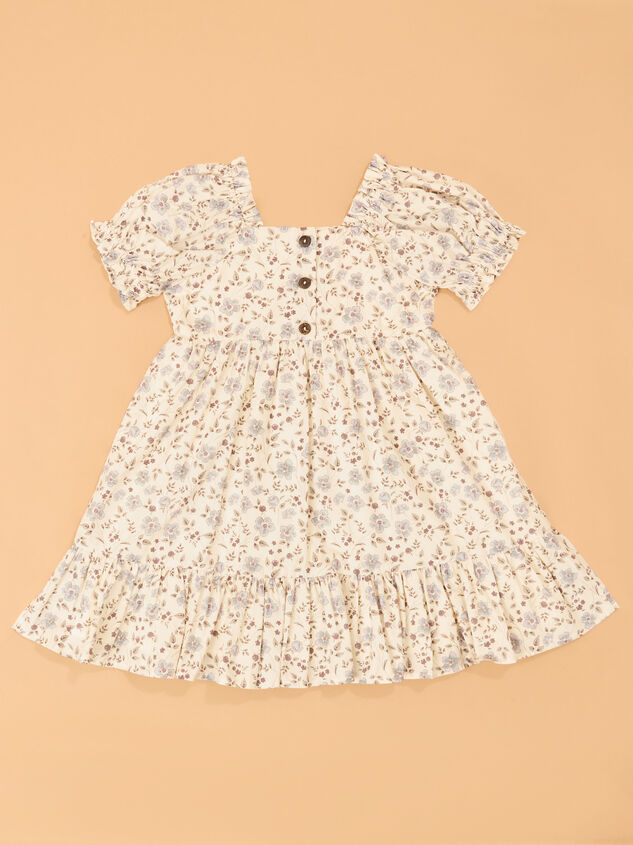 Kayela Floral Toddler Dress Detail 4 - AS Kids