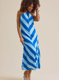 Landon Striped Satin Maxi Dress - ALTAR'D STATE KIDS