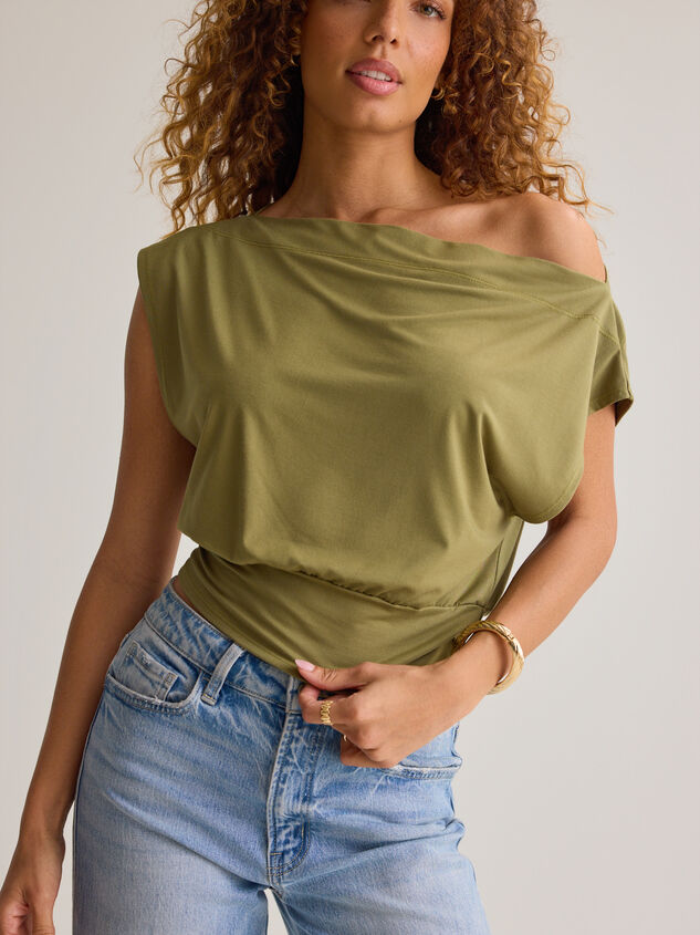 Senna Asymmetrical Neck Top - AS Kids