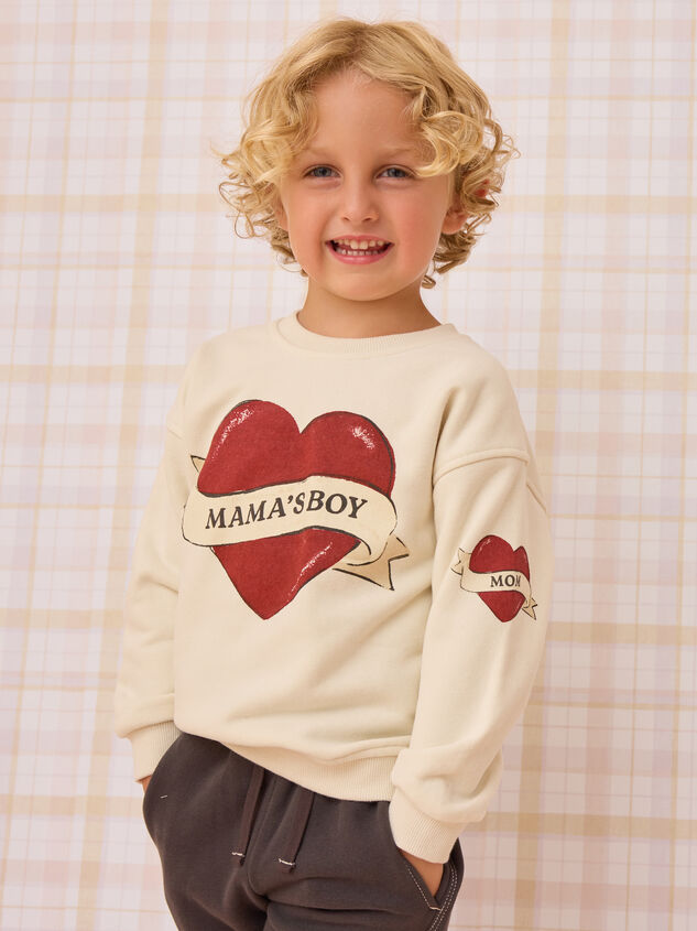Mama's Boy Graphic Sweatshirt - AS Kids