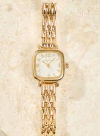 Square Face Thin Link Watch - AS Kids