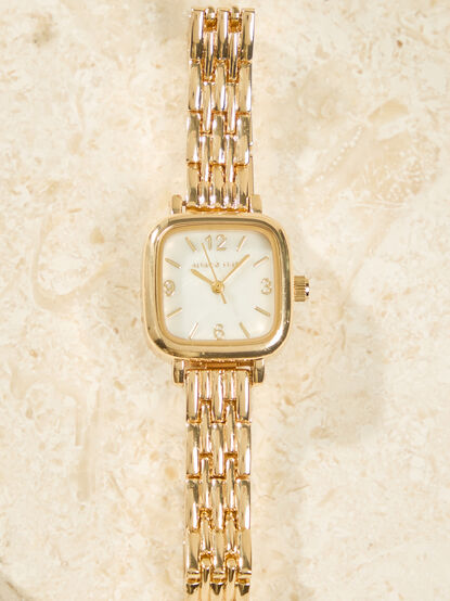 Square Face Thin Link Watch - AS Kids