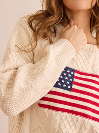 USA Flag Sweater Detail 3 - ALTAR'D STATE KIDS