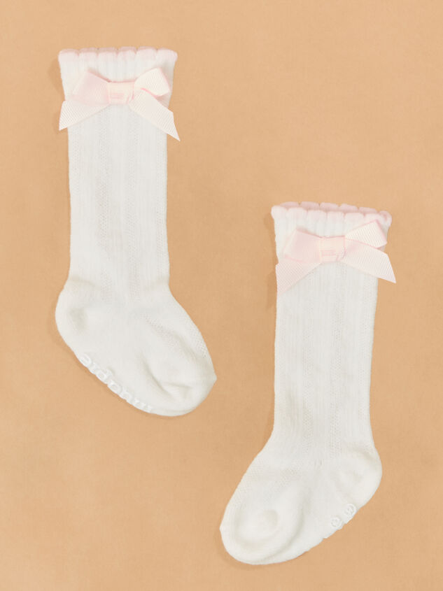 Bella Bow Knee High Socks by Mudpie - ALTAR'D STATE KIDS